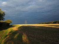 Energie in der Leitung und in der Luft nahe Nürtingen