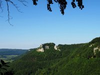 Blick auf die Burgruine Reußenstein