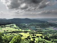 Blick auf die Burg Teck vom Breitenstein aus