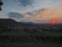 Blick auf Beuren unterhalb der Burg Hohenneuffen